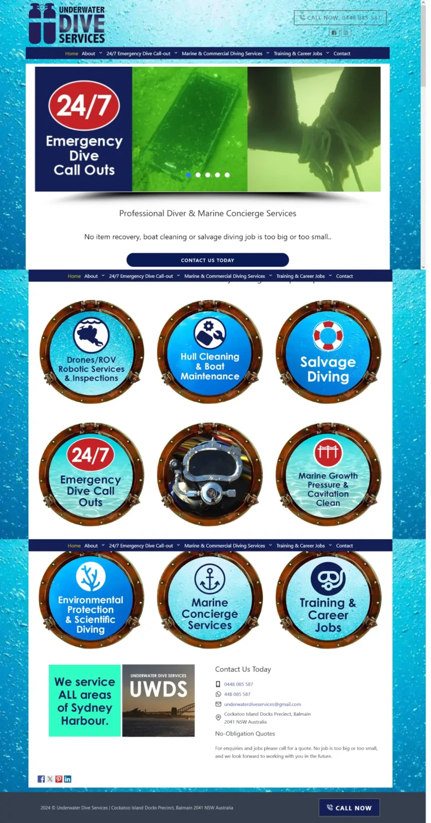 Screenshot Www Underwaterdiveservices Com 2024 05 03